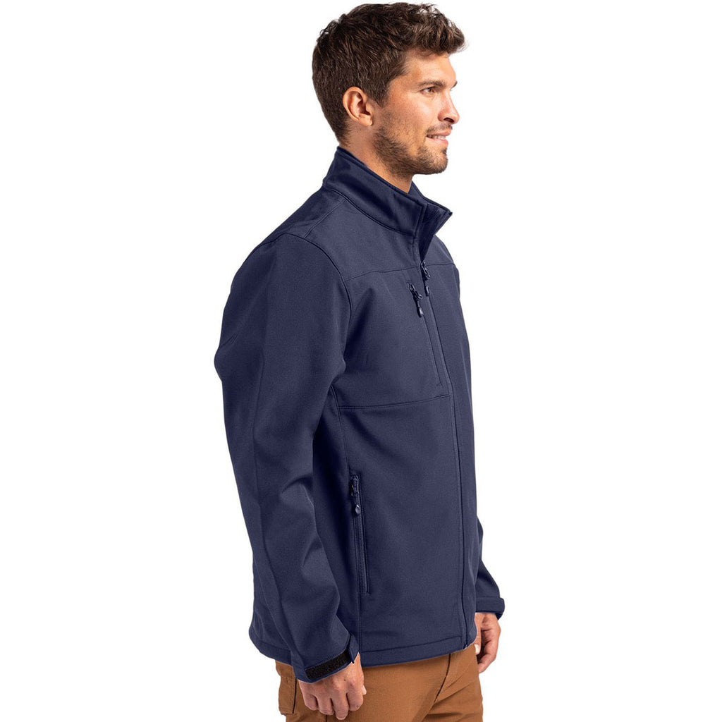 Clique Men's Dark Navy Tempest Waterproof Full Zip Softshell Jacket