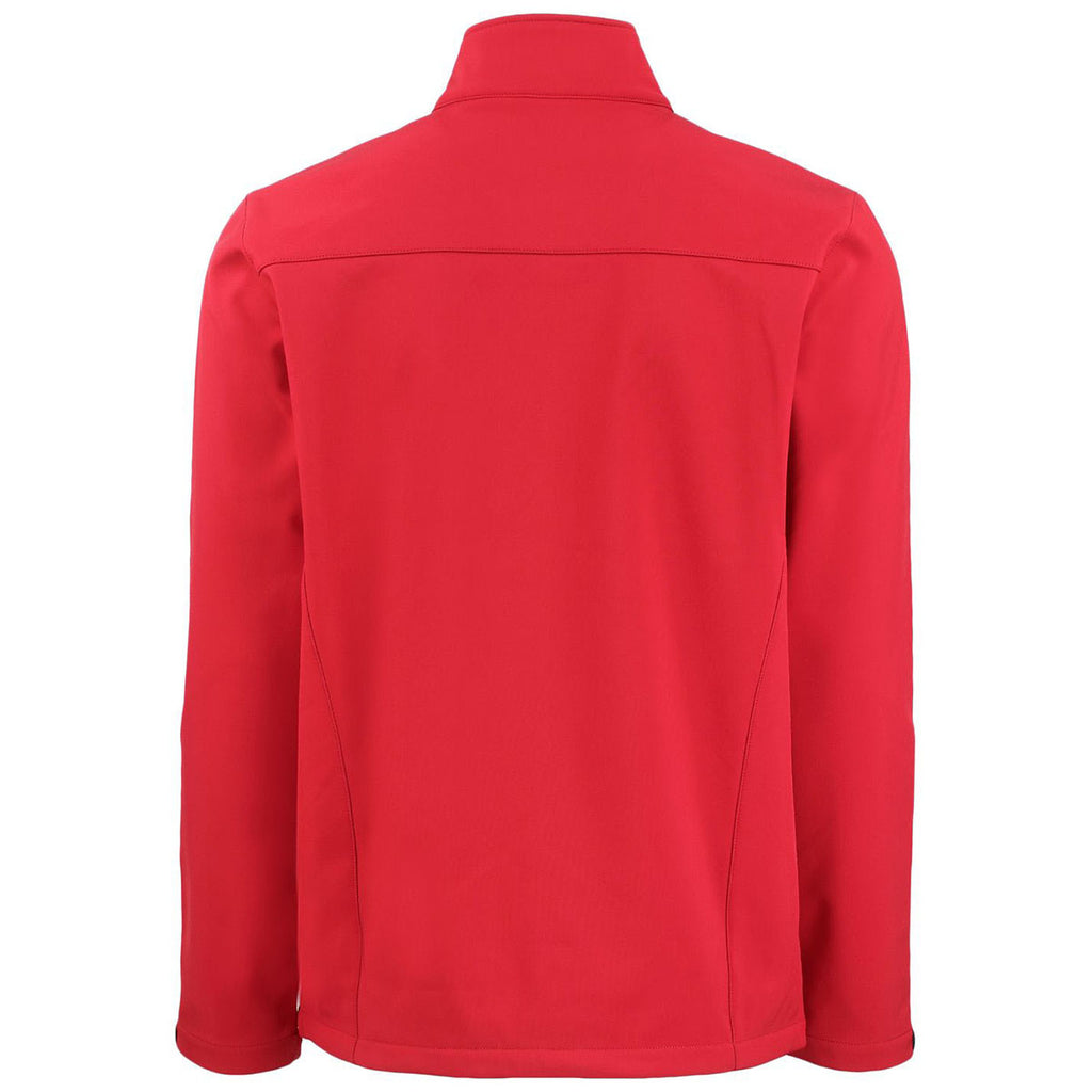 Clique Men's Red Tempest Waterproof Full Zip Softshell Jacket