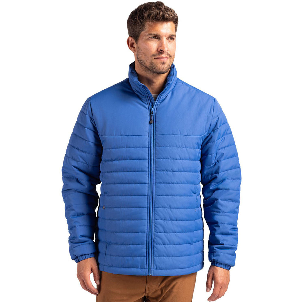 Clique Men's Royal Blue Elevation Eco Full Zip Puffer Jacket