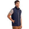 Clique Men's Dark Navy/Pure Slate Tempo Stretch Full Zip Softshell Vest