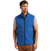 Clique Men's Royal Blue/Black Tempo Stretch Full Zip Softshell Vest