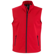 Clique Men's Red/Black Tempo Stretch Full Zip Softshell Vest