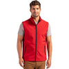 Clique Men's Red/Black Tempo Stretch Full Zip Softshell Vest