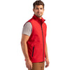 Clique Men's Red/Black Tempo Stretch Full Zip Softshell Vest