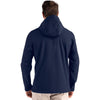 Clique Men's Dark Navy/Pure Slate Tempo Recycled Stretch Softshell Hooded Jacket