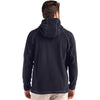 Clique Men's Dark Navy Powder Recycled Fleece Half Zip Hooded Pullover