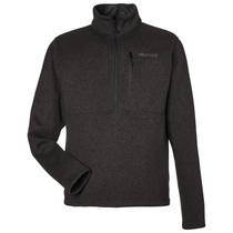 Marmot Men's Black Heather Dropline Half-Zip Jacket