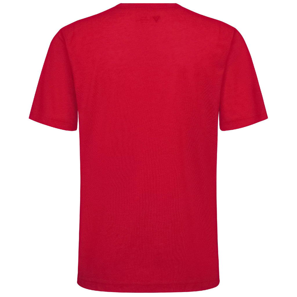 Levelwear Men's Flame Red Focal Pocket Tee