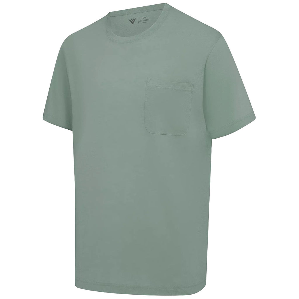 Levelwear Men's Iceberg Green Focal Pocket Tee
