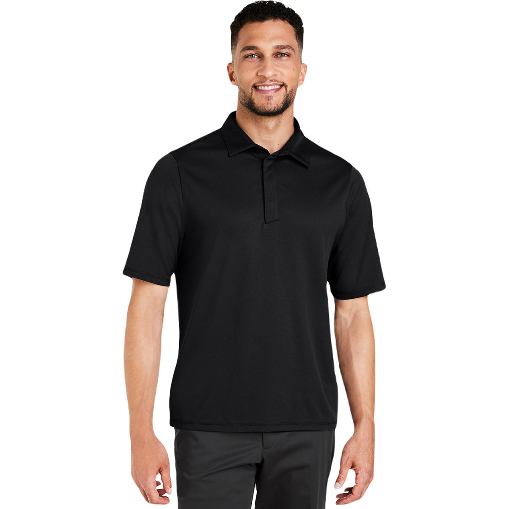 North End Men's Black Revive Coolcore Polo