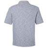 North End Men's Classic Navy Heather Eclipse Jacquard Polo