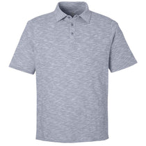 North End Men's Classic Navy Heather Eclipse Jacquard Polo