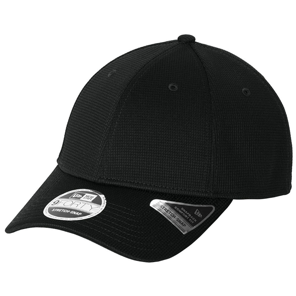 New Era Black Pivot Stretch Band Snapback Cap