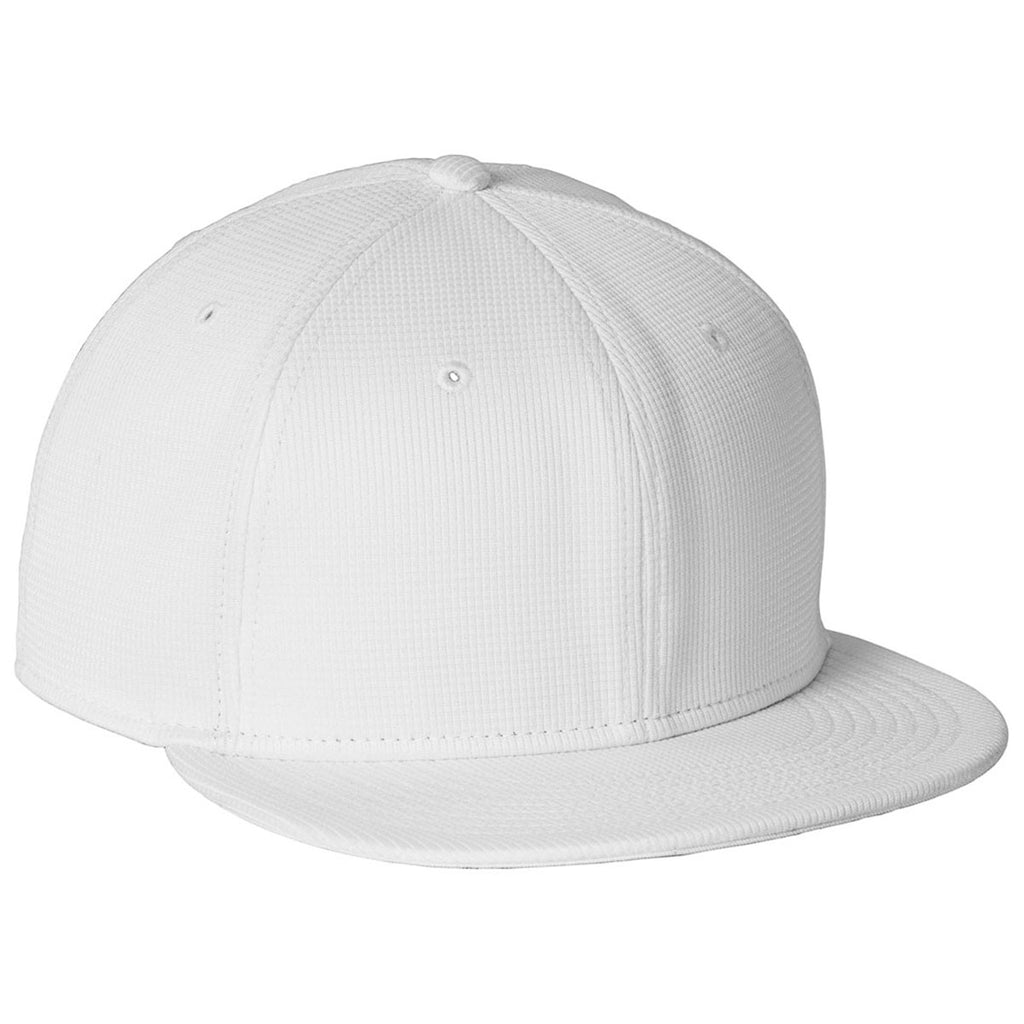 New Era White Pivot Flat Bill Snapback Cap