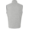North End Men's Grey/White Jasper Jacquard Fleece Vest