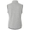 North End Women's Grey/White Jasper Jacquard Fleece Vest