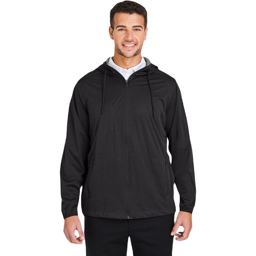 North End Men's Black Heather Network Lightweight Jacket