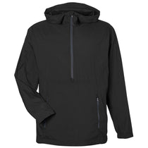 North End Men's Black/Carbon Aura Lightweight Packable Anorak