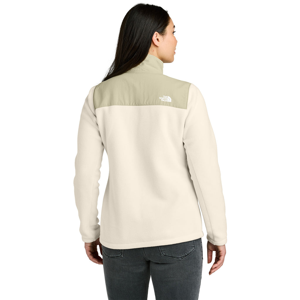 The North Face Women's Gardenia White/ Gravel Highest Peak Full-Zip Fleece Jacket