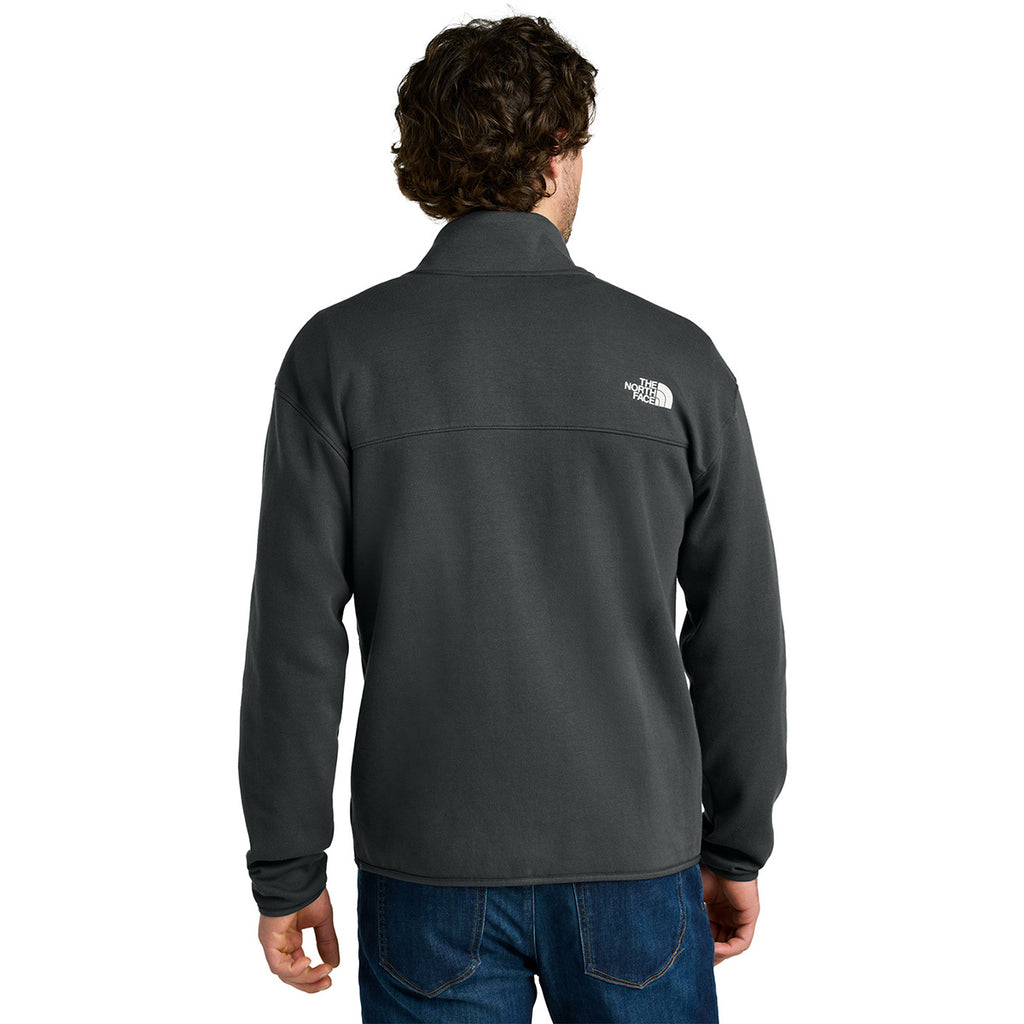 The North Face Men's Asphalt Grey Double-Knit 1/2-Zip Fleece