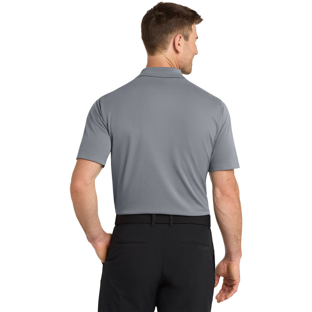 Nike Men's Cool Grey Dri-FIT Micro Pique 2.0 Polo