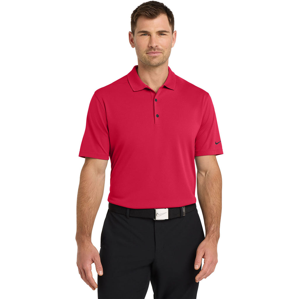 Nike Men's University Red Dri-FIT Micro Pique 2.0 Polo