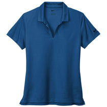 Nike Women's Gym Blue Dri-FIT Micro Pique 2.0 Polo