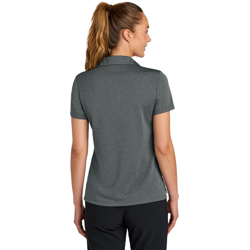 Nike Women's Anthracite Heather Dri-FIT Smooth Heather Polo