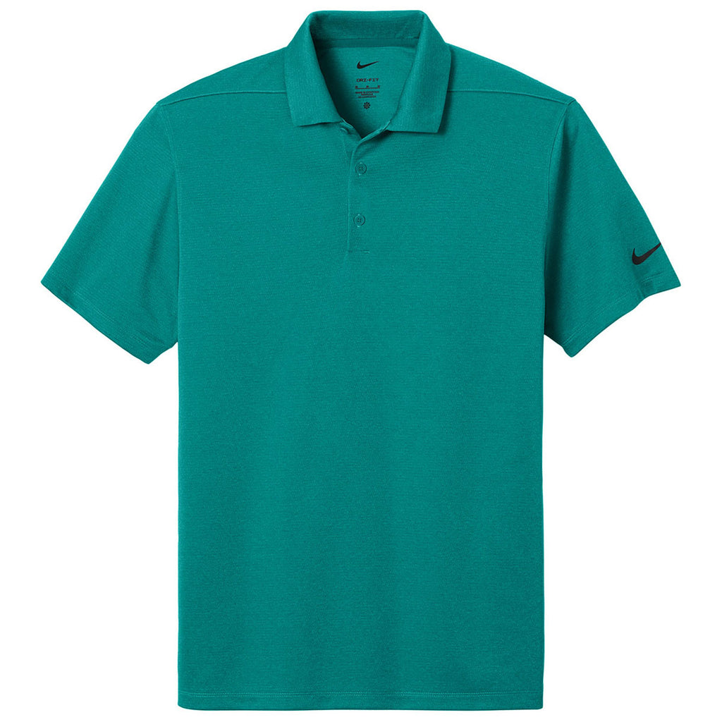Nike Men's Bright Spruce Heather Dri-FIT Smooth Heather Polo