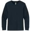 Next Level Youth Midnight Navy Cotton Long Sleeve Tee