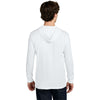 Next Level Men's White Apparel CVC Long Sleeve Hoodie