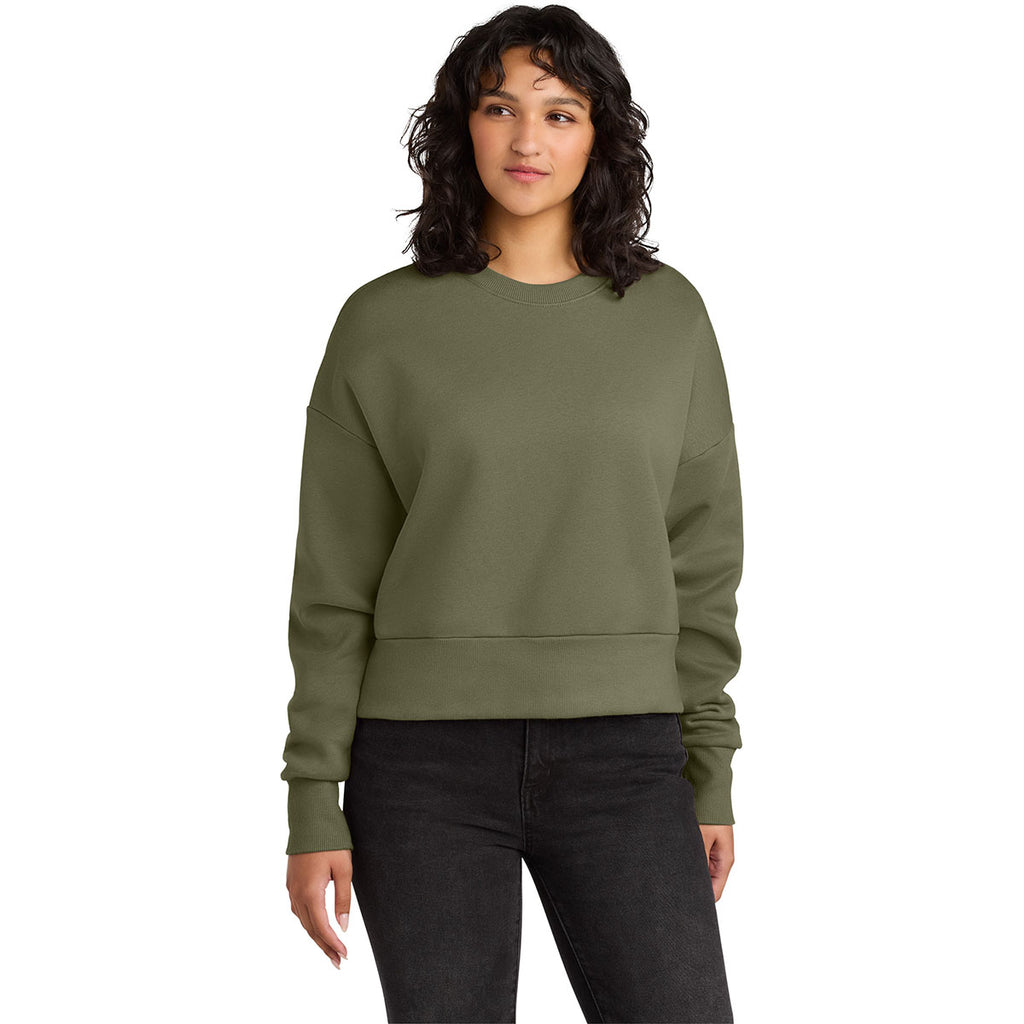 Next Level Women's Light Olive Heavyweight Sweatshirt