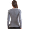 Onna Women's Heather Grey Unstoppable Long Sleeve Fresh Underscrub Base Layer T-Shirt