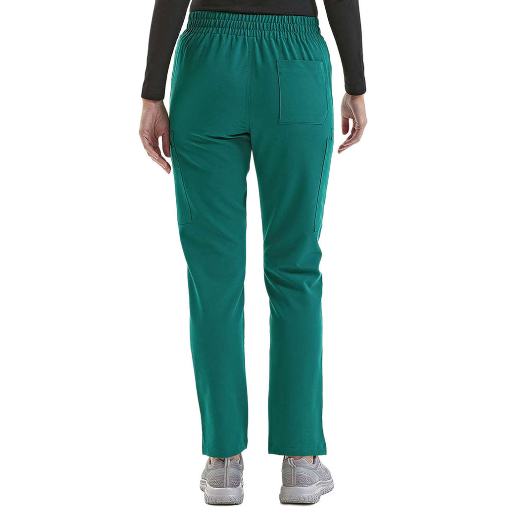 Onna Women's Clean Green Relentless Stretch Cargo Scrub Pants