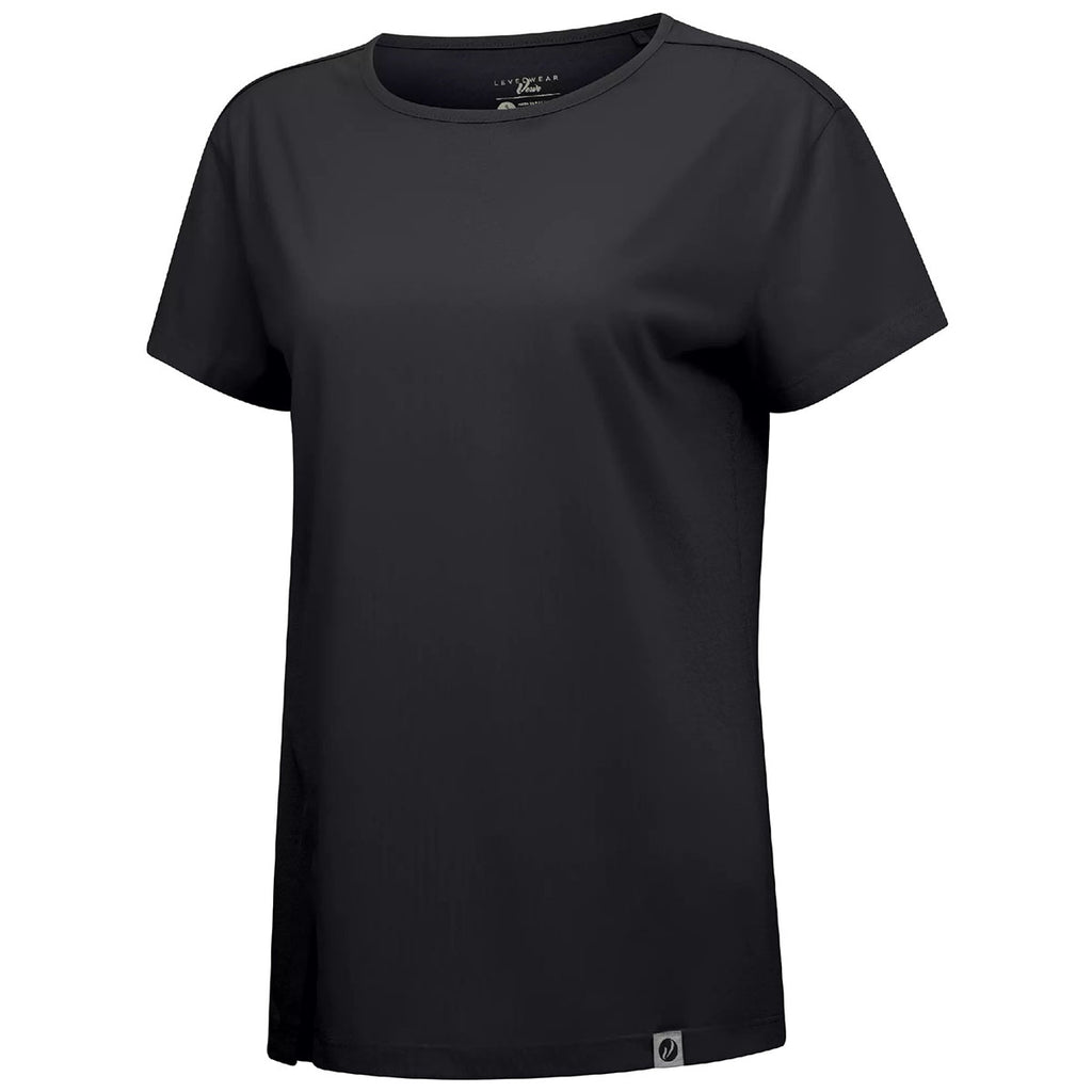Verve Women's Black Influx Short Sleeve Tee