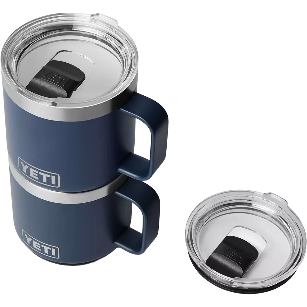 YETI Navy Rambler 14 oz Stackable Mug with Durasip Ceramic Lining