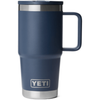 YETI Navy Rambler 20 oz Travel Straw Mug with Color-Matched Straw Lid
