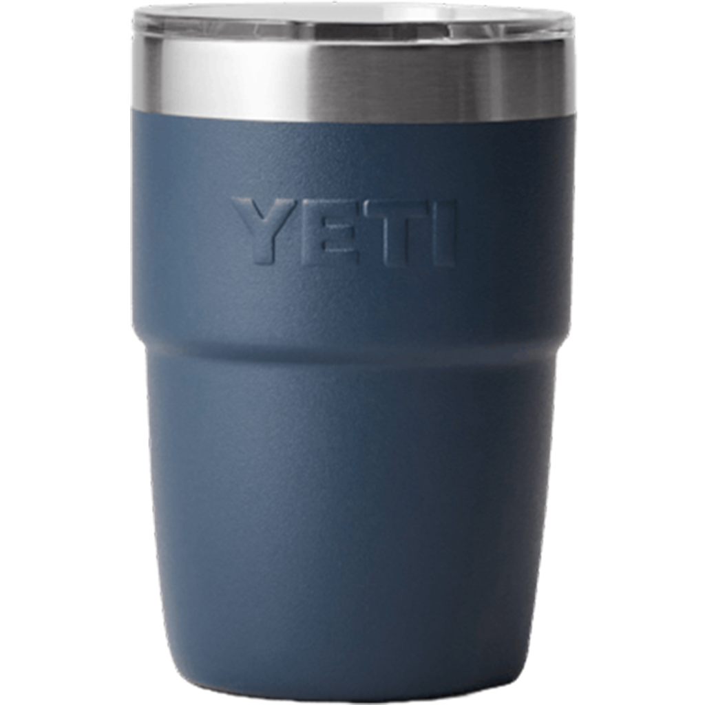 YETI Navy Rambler 8 oz Stackable Cup with Durasip Ceramic Lining