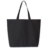 OAD Recycled Black Jumbo Recycled Midweight Gusseted Canvas Tote