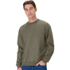 Hanes Unisex Fatigue Green Beefy Sweats Premium Heavyweight Crewneck Sweatshirt