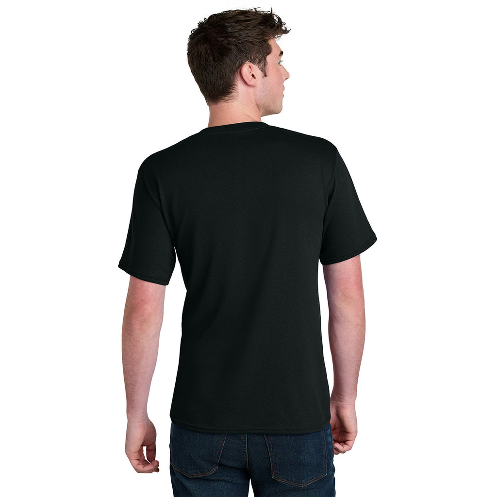 Port & Company Men's Jet Black Core Blend Recycled Tee