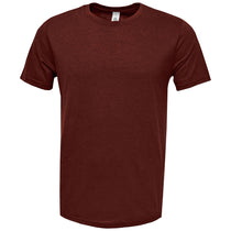 BAW Unisex Maroon Soft-Tek Blended T-Shirt