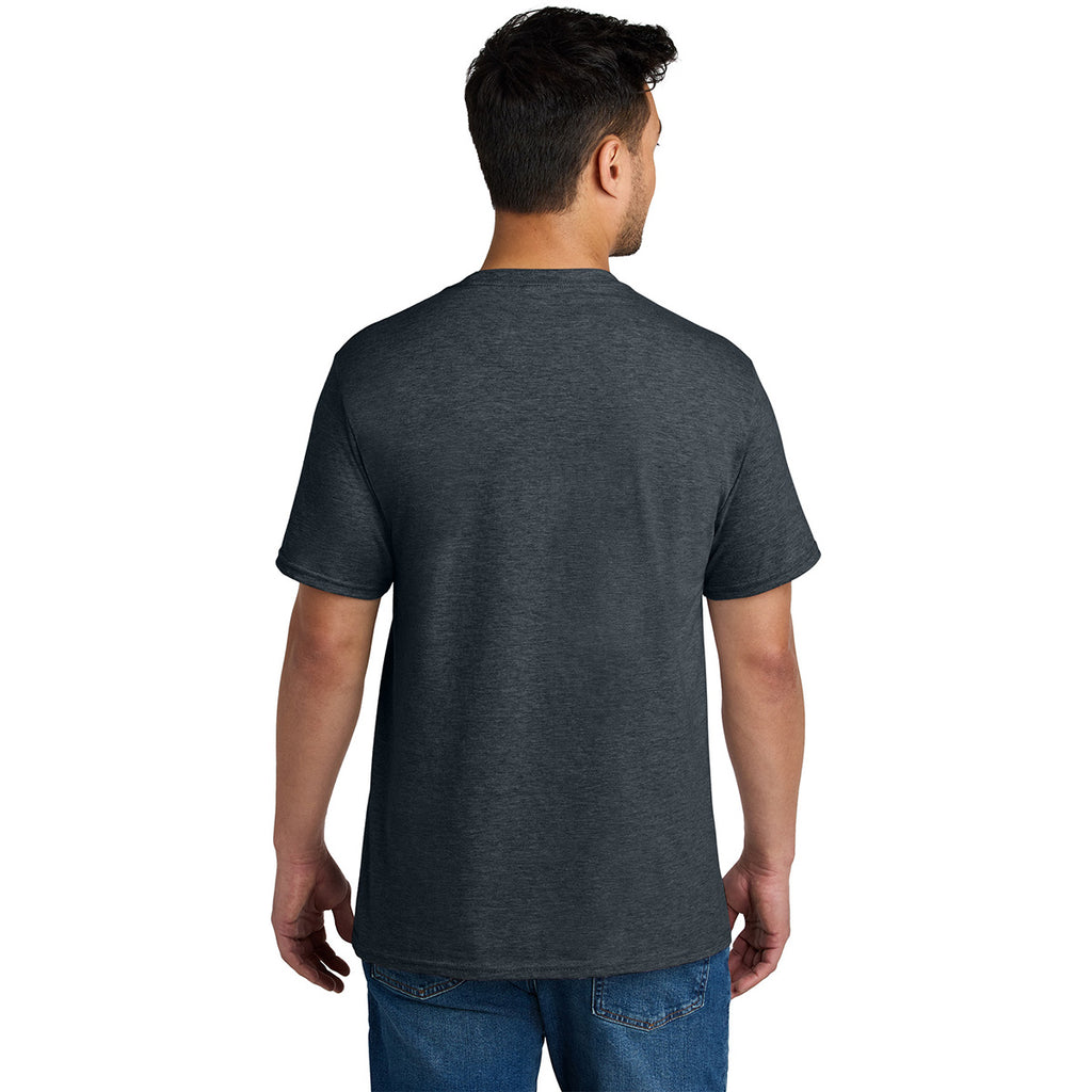 Port & Company Unisex Dark Heather Grey CVC Tee