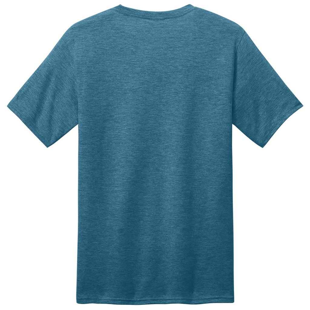 Port & Company Unisex Mountain Blue Heather CVC Tee