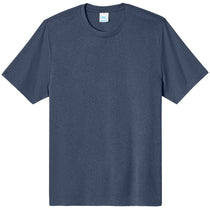 Port & Company Men's True Navy Heather Heather Performance Tee