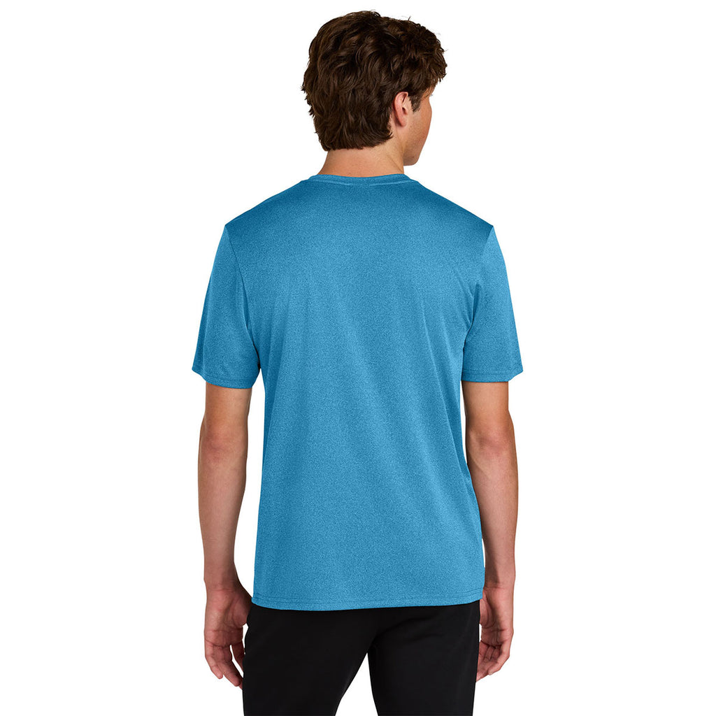 Port & Company Men's Turquoise Heather Heather Performance Tee