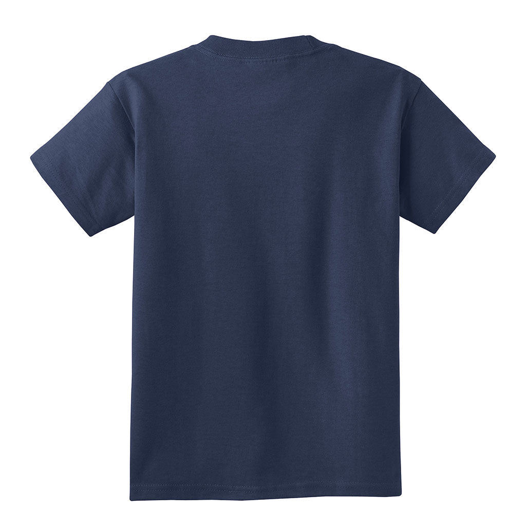Port & Company Youth Navy Core Cotton Tee