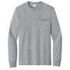 Port & Company Men's Athletic Heather Tall Long Sleeve Essential Pocket Tee