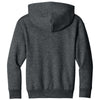 Port & Co. Youth Dark Heather Grey Easy Fleece Pullover Hooded Sweatshirt