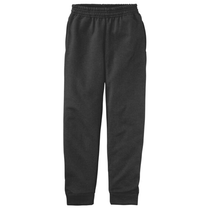 Port & Company Youth Jet Black Core Fleece Jogger